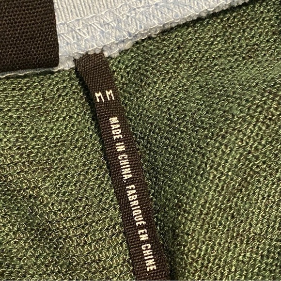 Urban Outfitters Out From Under Crop Long Sleeve Half Zip Blue Stripe Collar, M - Picture 4 of 10